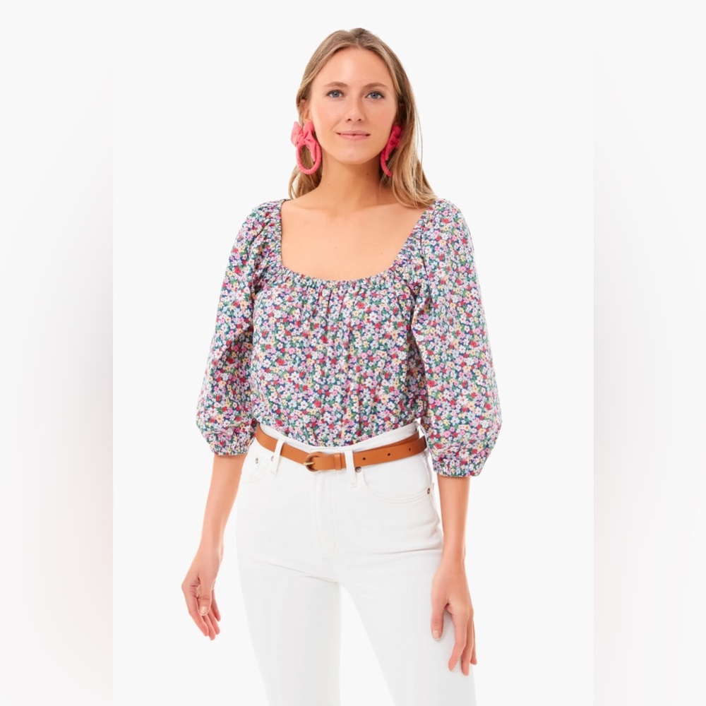 Tuckernuck Ditsy Floral Brooks Blouse